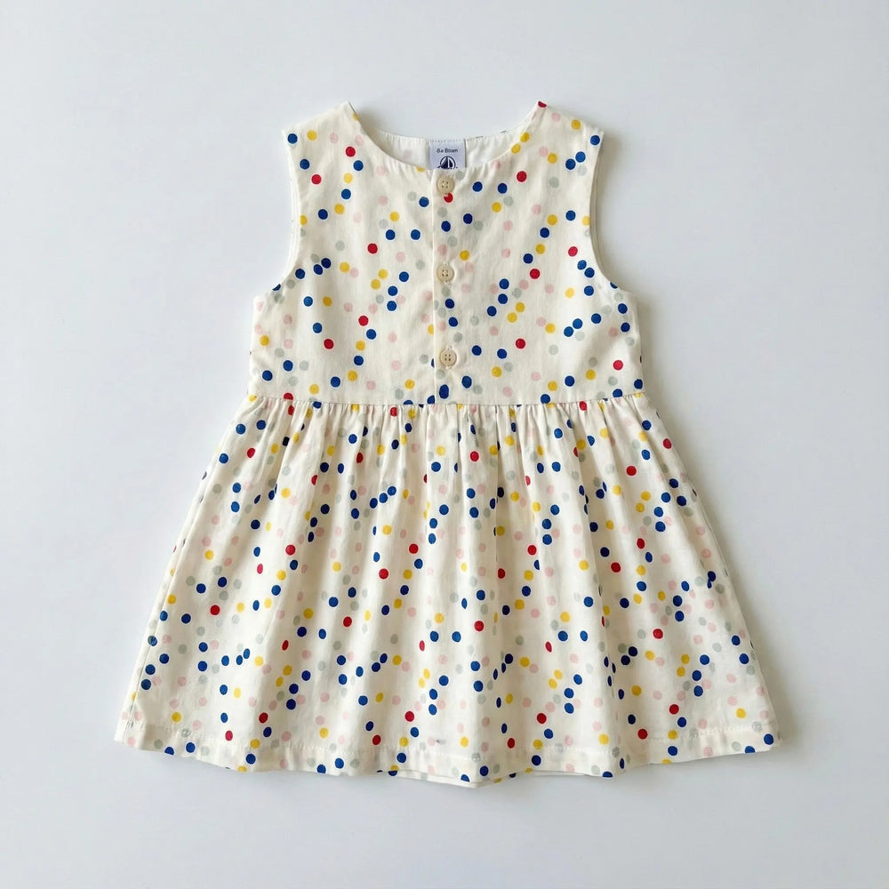 ABITO SENZA MANICHE IN POPELINE PETIT BATEAU Petit Bateau