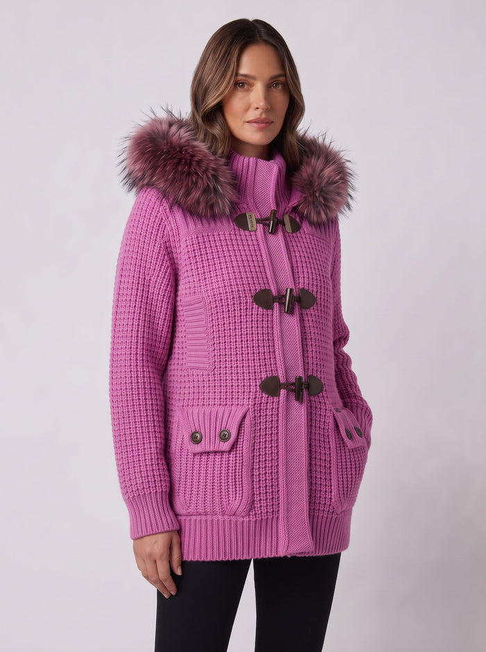 Giacchetto Bark Fucsia con Pelliccia | Uomo Donna