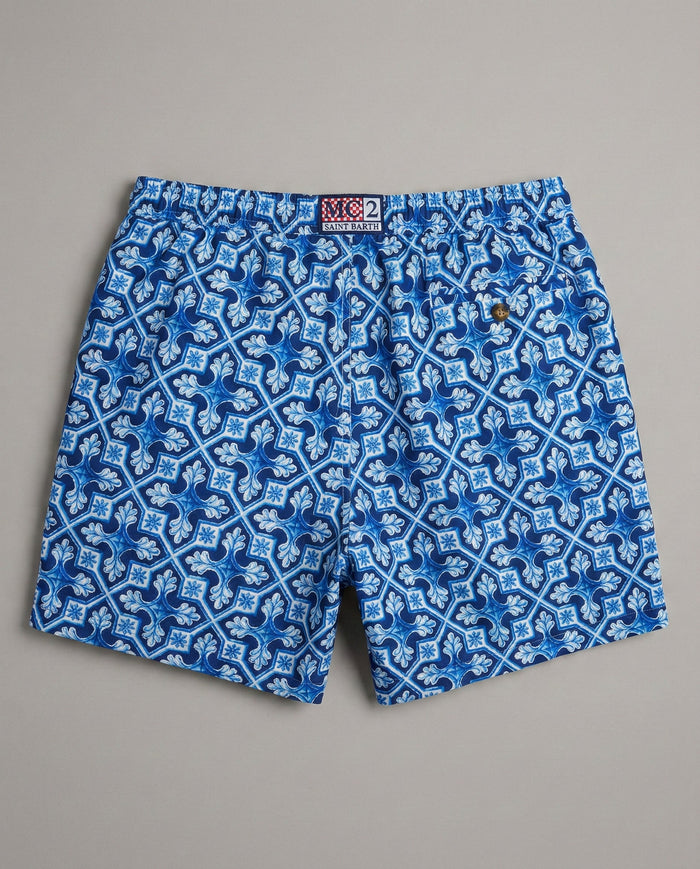 Costume Uomo Mc2 Saint Barth | Texture Geometrica Mc2 Saint Barth