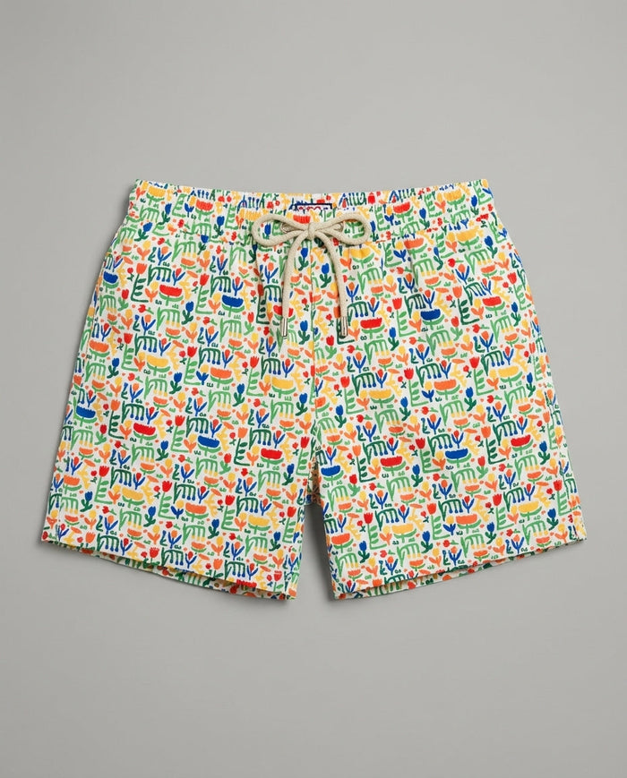 Costume Uomo Mc2 Saint Barth | Texture Floreale Mc2 Saint Barth