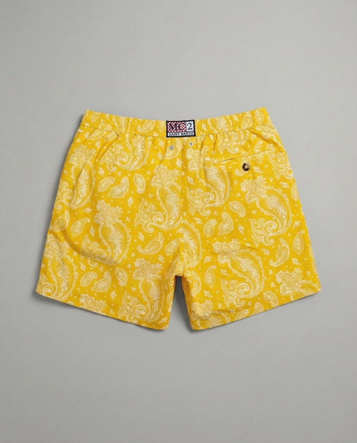 Costume Uomo Mc2 Saint Barth | Bandana Giallo Mc2 Saint Barth