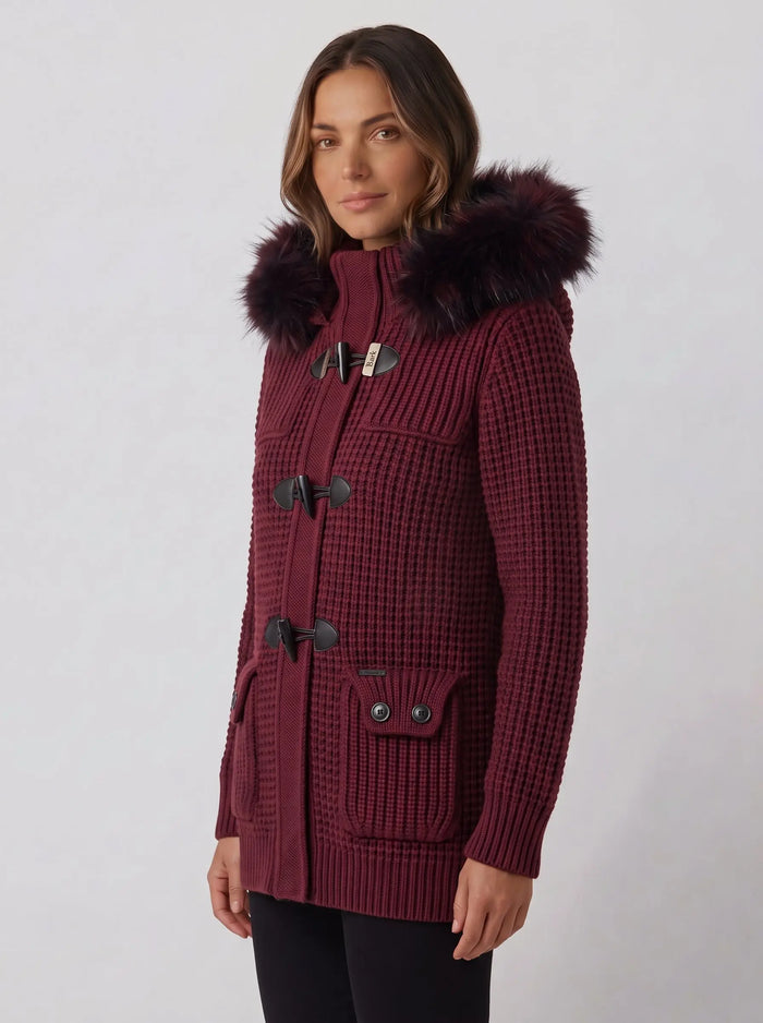 Giacchetto Bark Bordeaux con Pelliccia | Uomo Donna