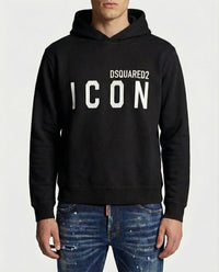 Felpa Dsquared2 Icon | Cappuccio con Logo | Nero Dsquared2