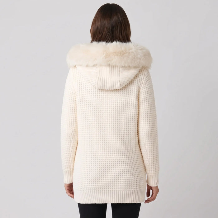 Bark Bianco con Pelliccia | Giubbotto Unisex | Uomo Donna Bark
