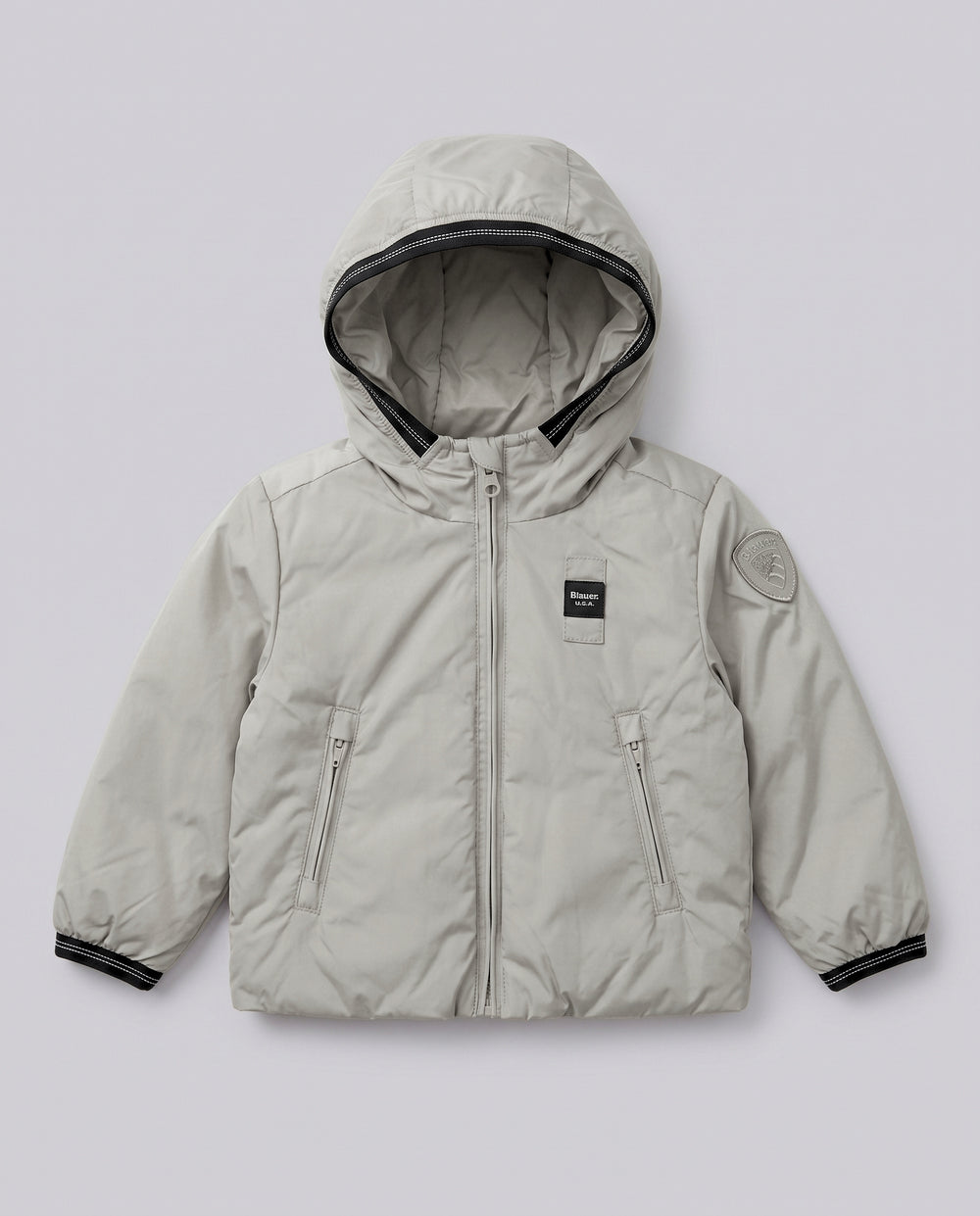 Giacca Blauer Kids Grigio Perla da neonato 12 mesi – fronte