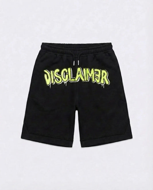 Pantaloncini Disclaimer Uomo | Logo | Nero Disclaimer