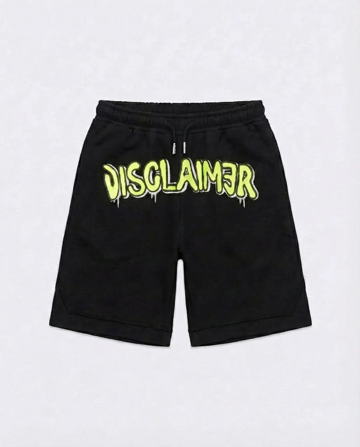 Pantaloncini Disclaimer Uomo | Logo | Nero Disclaimer