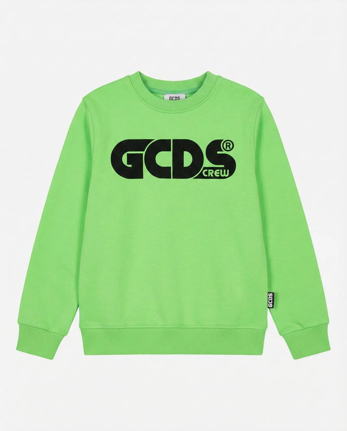 FELPA GCDS CREW FLUO VERDE GCDS