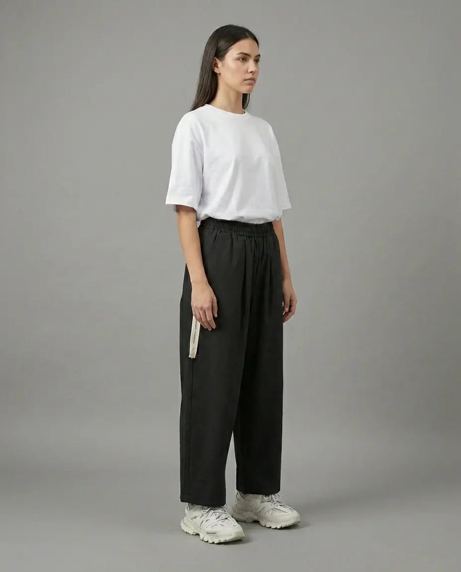 Pantalone Nero Ampio Donna | Mar de Margaritas Hype Outlet