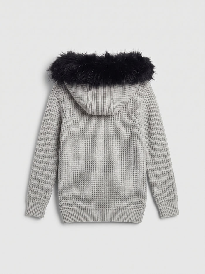 Bark Grigio con Pelliccia | Giubbotto Unisex | Uomo Donna