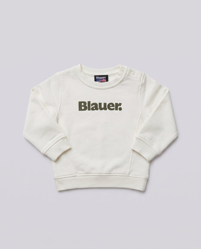 Felpa Blauer Kids Bianca Scritta da neonato 12 mesi – fronte