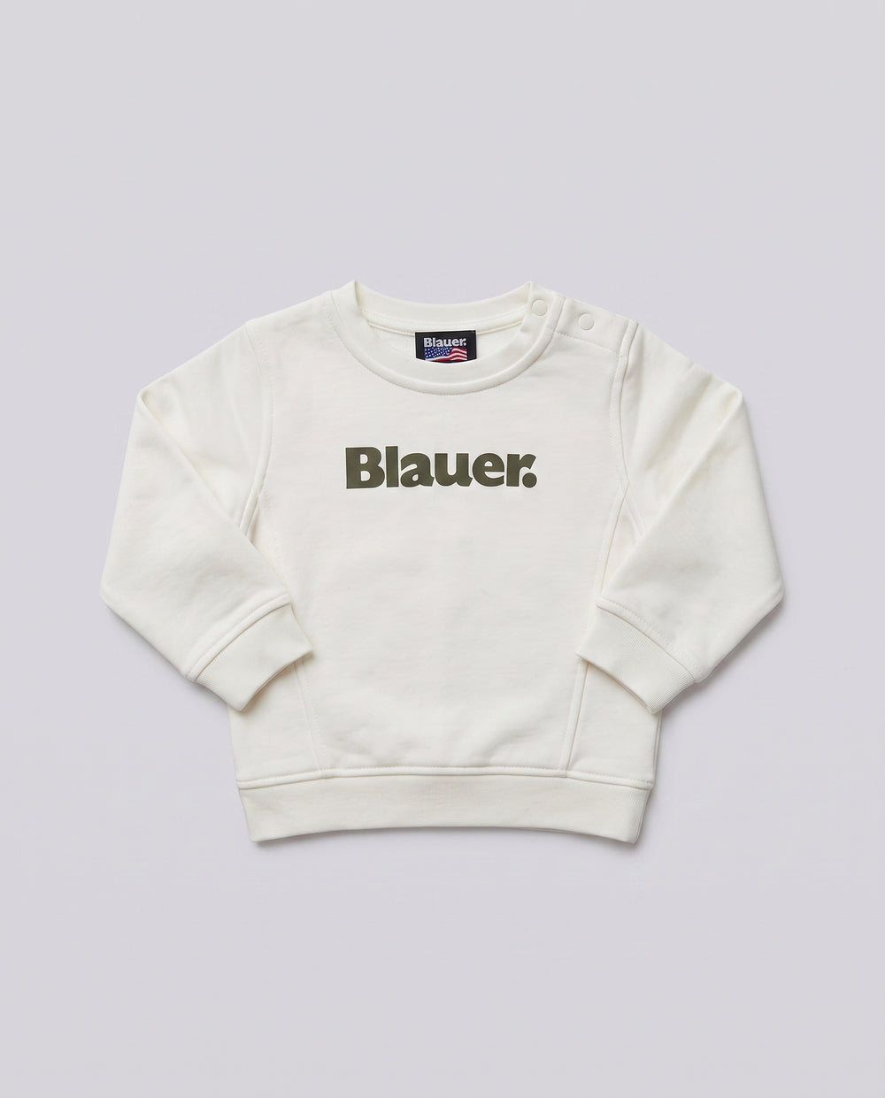 Felpa Blauer Kids Bianca Scritta da neonato 12 mesi – fronte