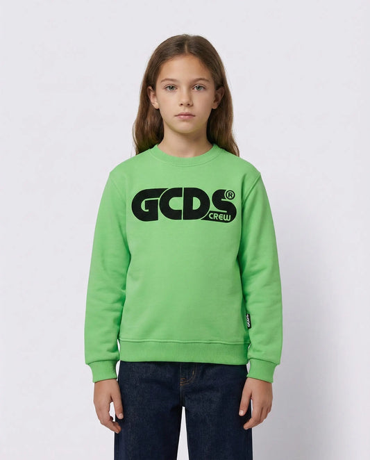 FELPA GCDS CREW FLUO VERDE GCDS