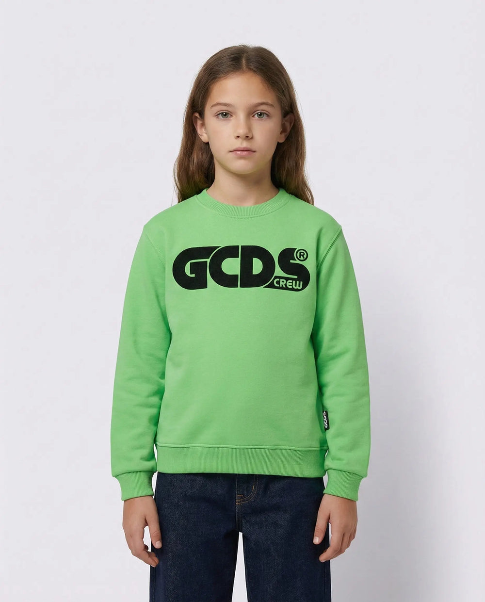 FELPA GCDS CREW FLUO VERDE GCDS