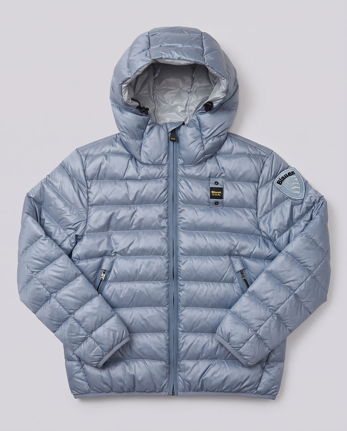 Piumino Blauer Kids celeste polvere da bambino 8 anni – fronte