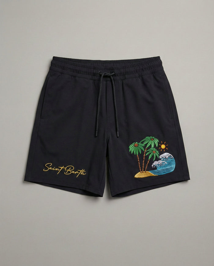 Costume Nero Uomo Mc2 Saint Barth | Patch & Ricamo Mc2 Saint Barth