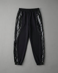 Pantalone Nero Donna In Crepe con Inserti In Tela | Gaelle Paris Gaelle Paris