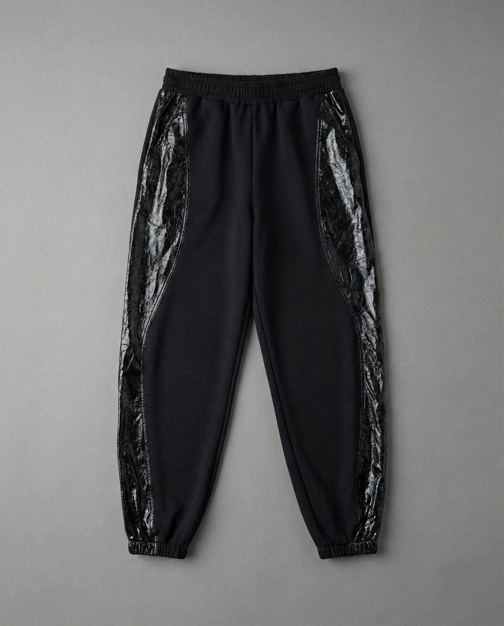 Pantalone Nero Donna In Crepe con Inserti In Tela | Gaelle Paris Gaelle Paris