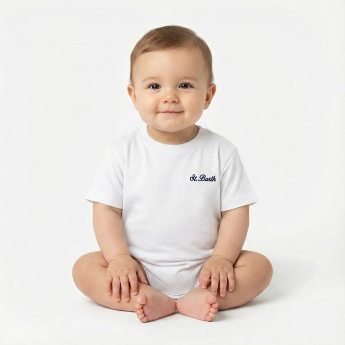 T Shirt Saint Barth Bambino | Logo | Mc2 Outlet Mc2 Saint Barth Neonato