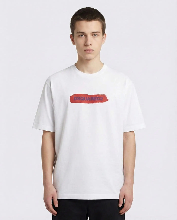T Shirt Dsquared2 | Logo Frontale | Bianco Dsquared2