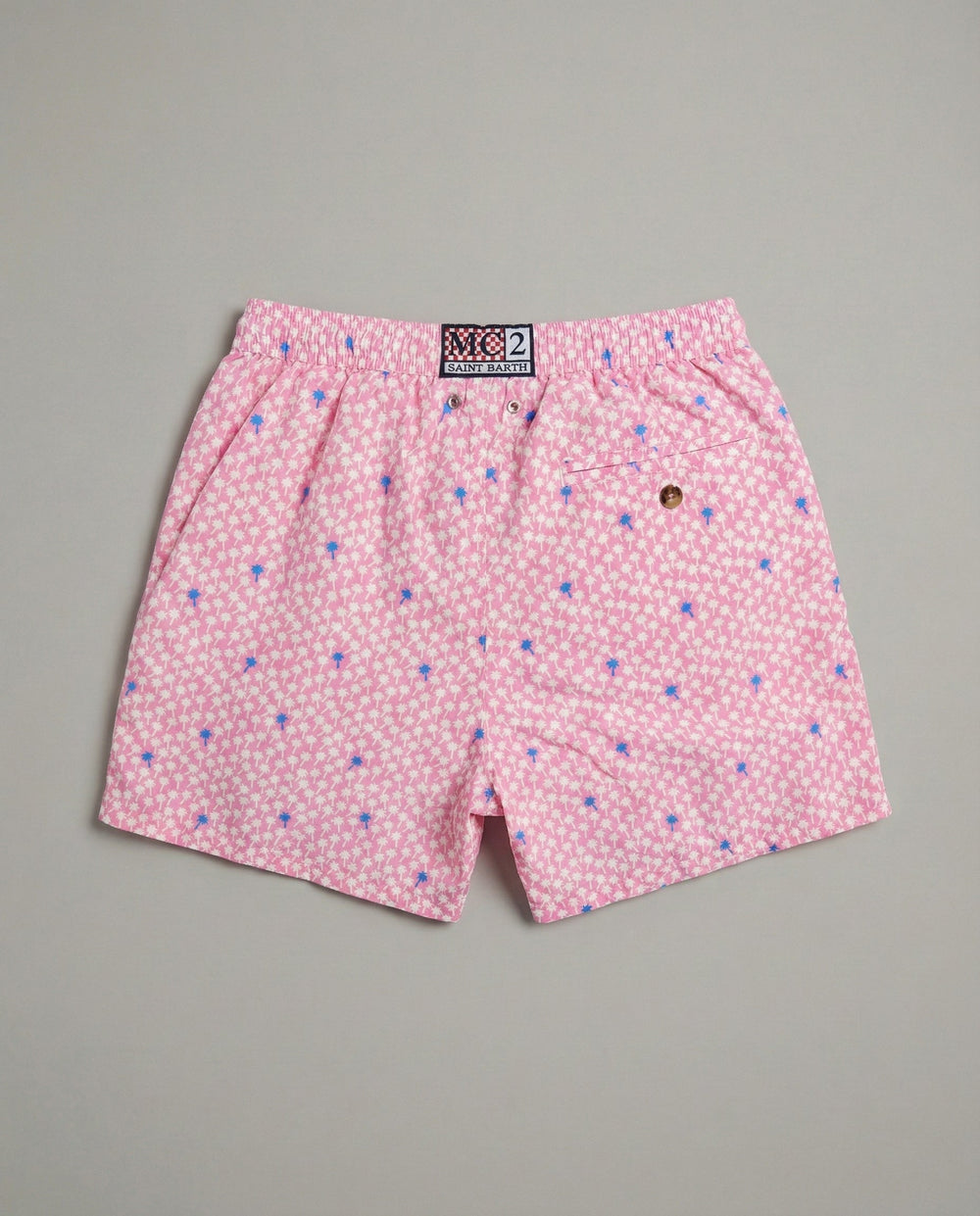 Costume Uomo Rosa con Stampa Palme | Mc2 Saint Barth Mc2 Saint Barth