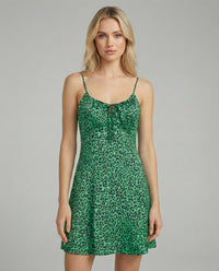 Abito Donna Mc2 Saint Leopardato Verde Mc2 Saint Barth