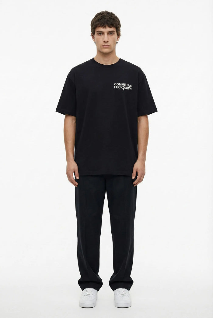 Comme Des Fuckdown | Maglietta con Logo | Colore Nero | Outlet Comme Des Fuckdown