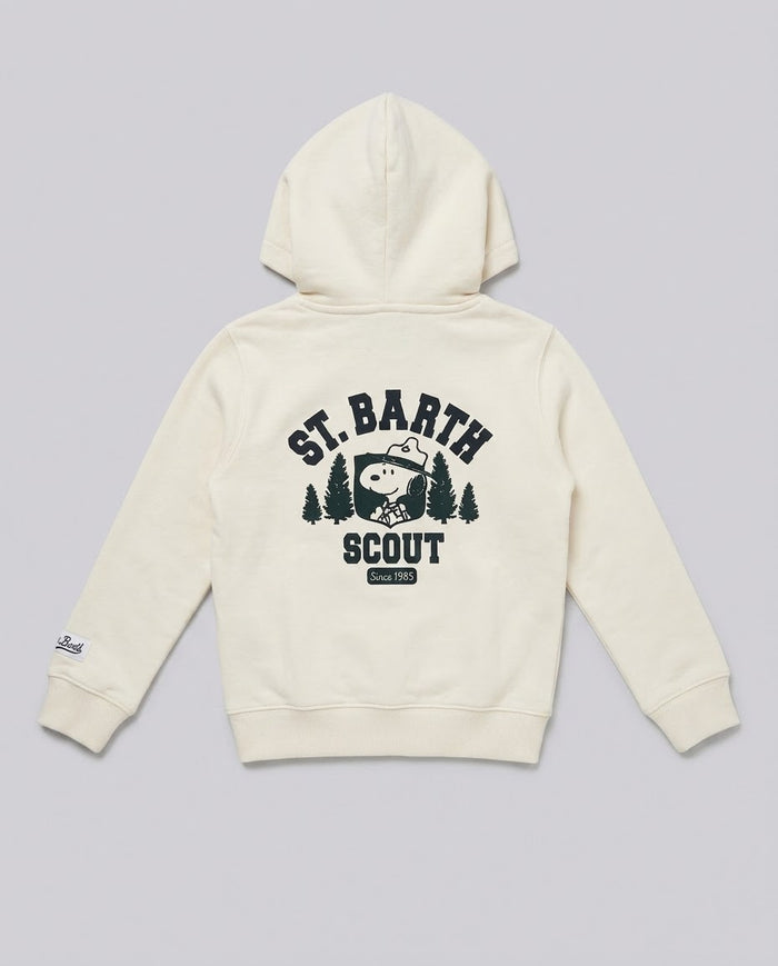 Felpa Saint Barth Kids Snoopy Winter Scout – fronte