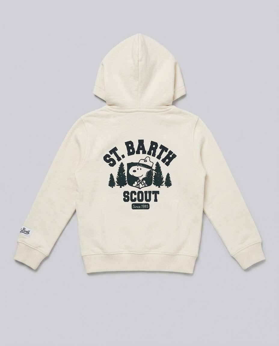 Felpa Saint Barth Kids Snoopy Winter Scout – fronte