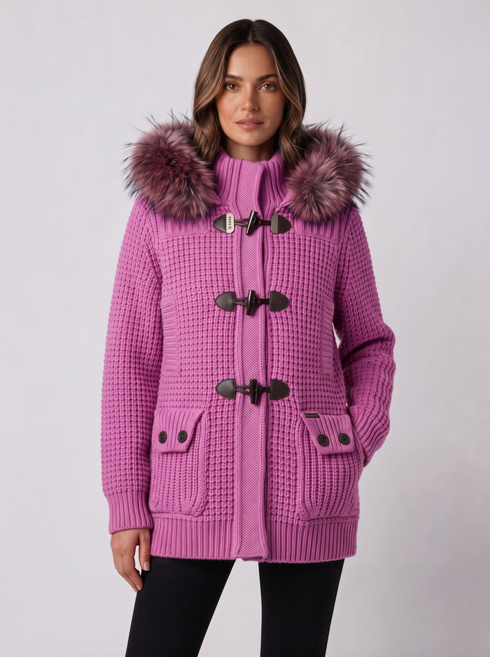 Giacchetto Bark Fucsia con Pelliccia | Uomo Donna