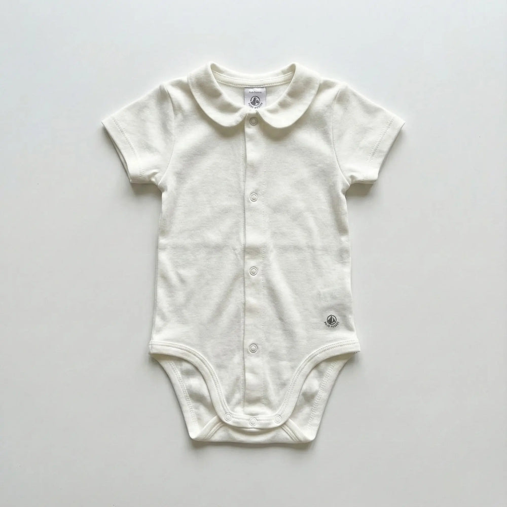 BODY MANICA CORTA CON COLLETTO BEBÈ UNISEX PETIT BATEAU Petit Bateau