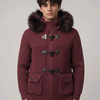 Giacchetto Bark Bordeaux con Pelliccia | Uomo Donna