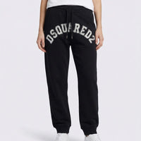 Pantaloni Dsquared2 Donna | Logo College | Oversize | Nero Dsquared2
