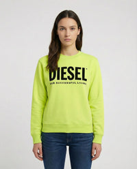 Felpa Diesel | Giallo Fluo con Logo | Outlet Diesel