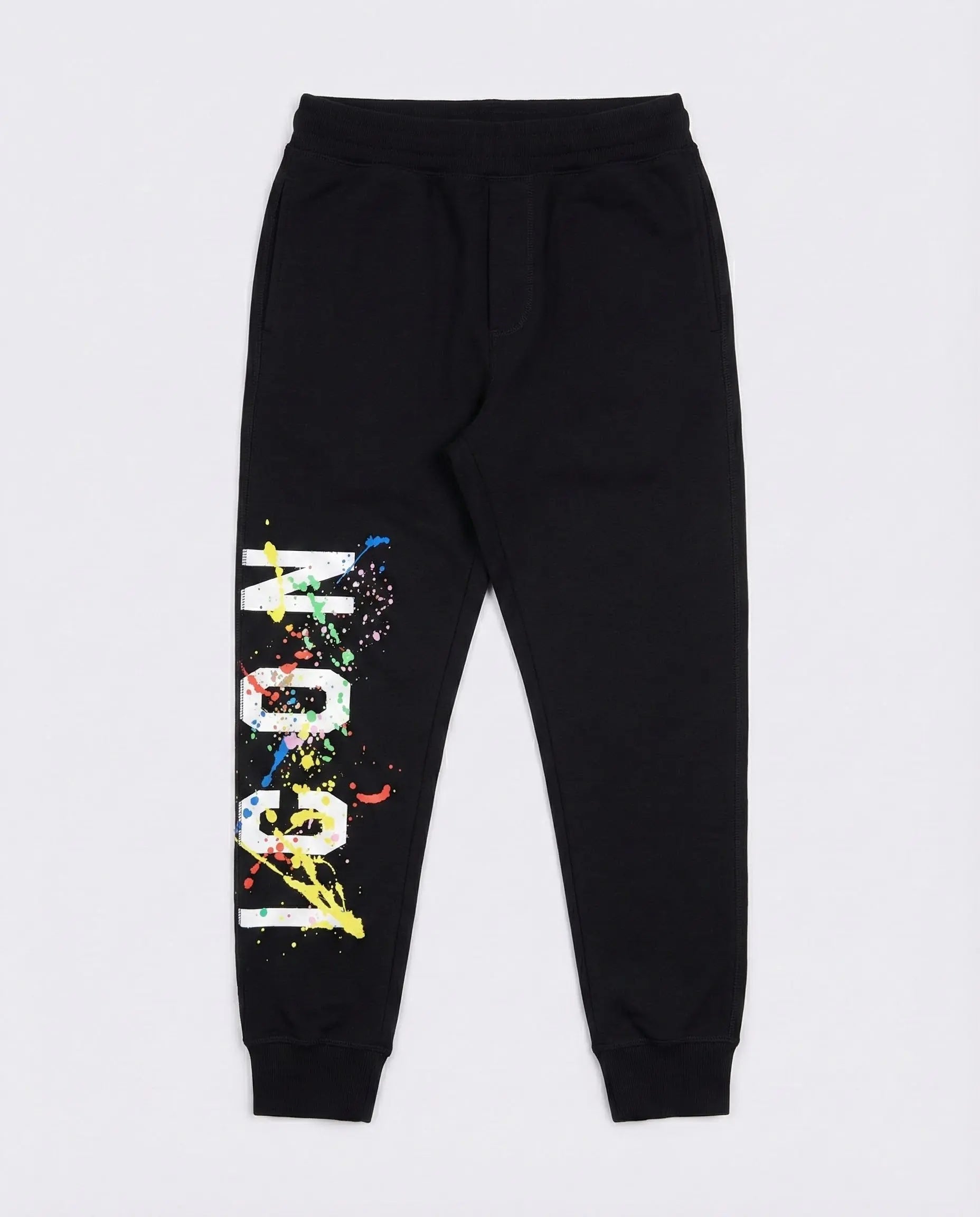Pantaloni Dsquared2 Icon | Modello Unisex | Logo Paint | Nero Dsquared2