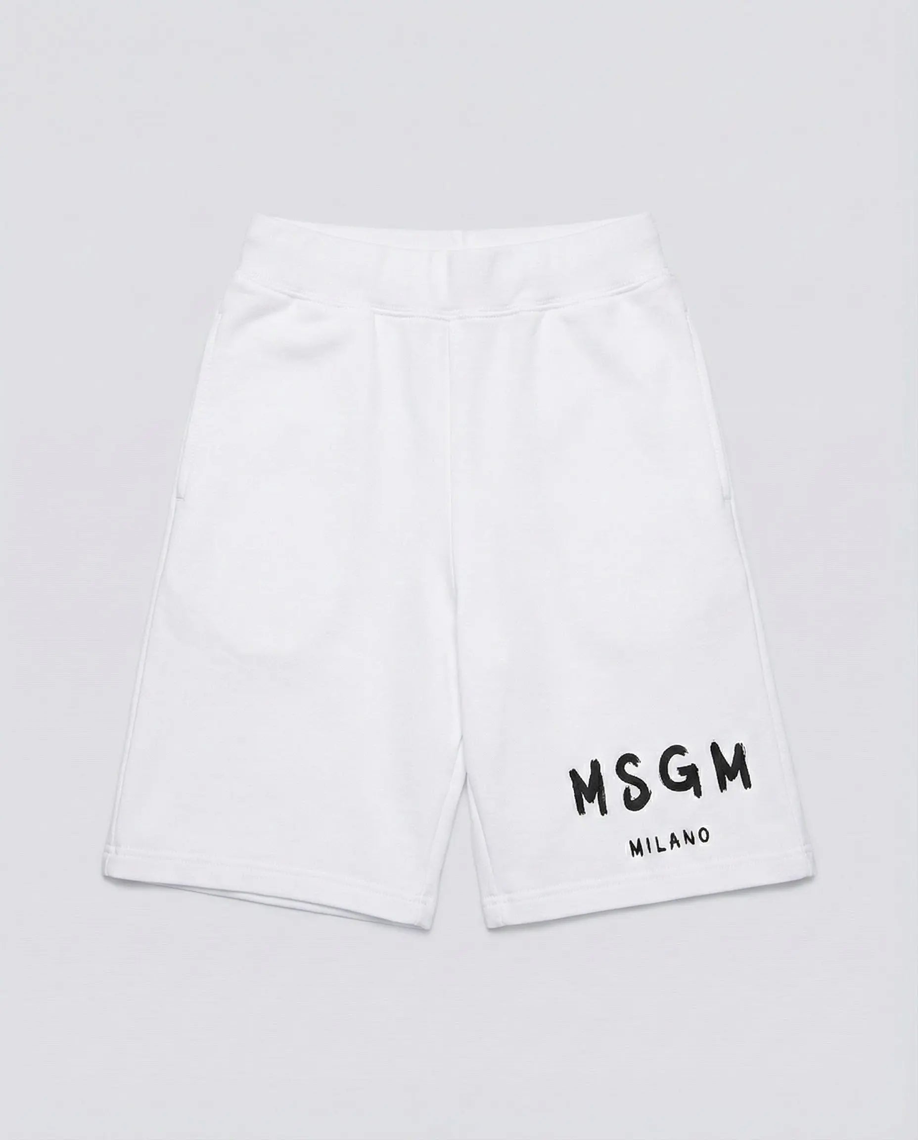 Pantaloncini Msgm | Modello Unisex | Logo | Bianco | Outlet MSGM