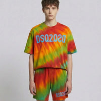 Pantaloncini Dsquared2 | Modello Oversize | Logo DSQ2 | Tie Dye Dsquared2