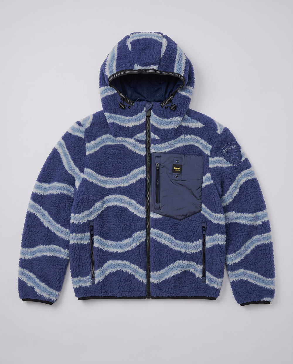 Giubbotto in Pile Blauer Kids fantasia blu da bambino 8 anni – fronte