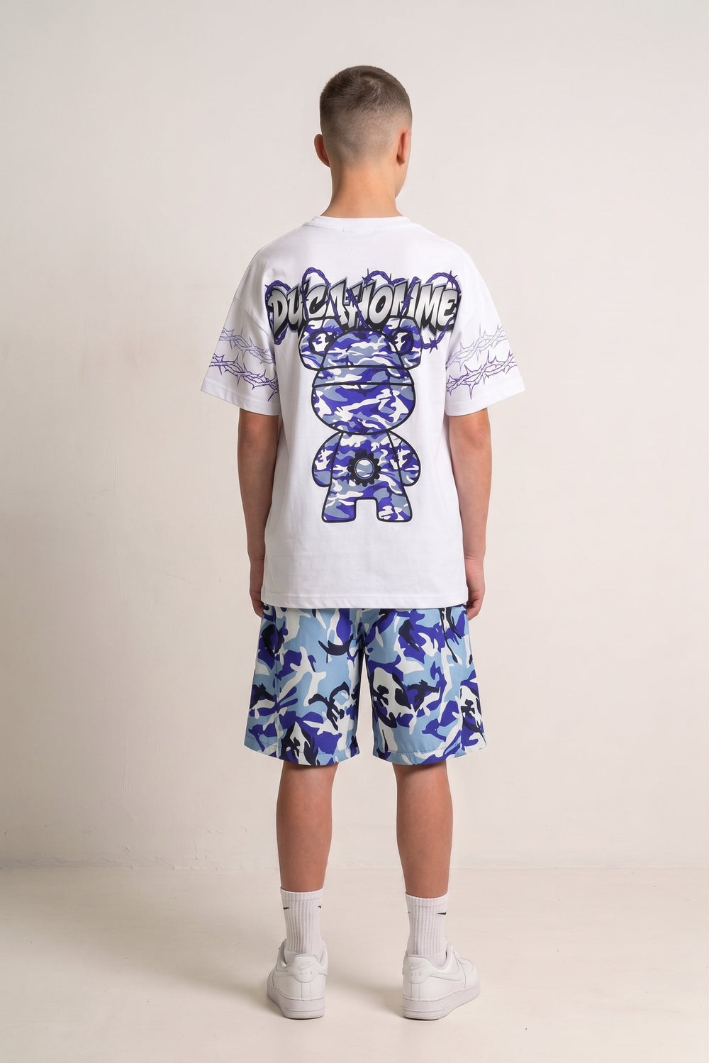 T Shirt Duca Homme Bambino Stampa Teddy Duca Homme