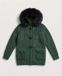 Bark Verde con Pelliccia | Giubbotto Unisex | Uomo Donna Bark