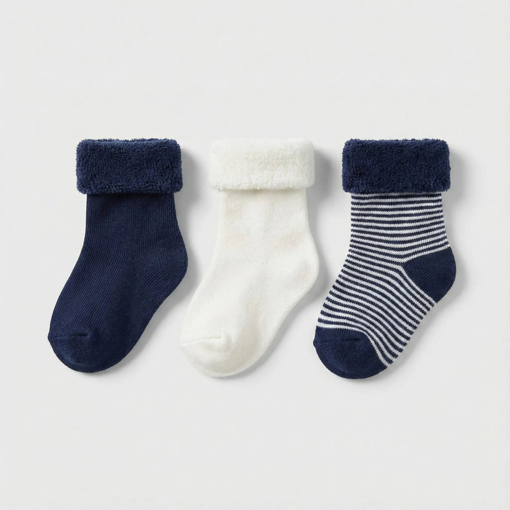 TRIO DI CALZINE NEONATO IN TRICOT PETIT BATEAU Petit Bateau