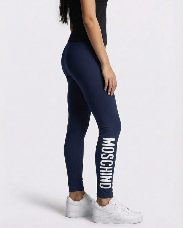 Leggings Moschino Kids | Ragazza Donna | Logo Moschino | Blu Moschino Kids