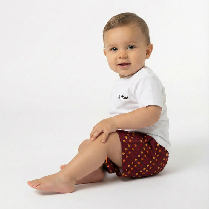 Costume Saint Barth Bambino | Modello Boxer | AS Roma | Mc2 Outlet Mc2 Saint Barth Neonato