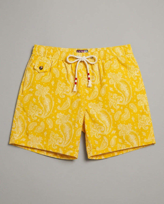 Costume Uomo Mc2 Saint Barth | Bandana Giallo Mc2 Saint Barth