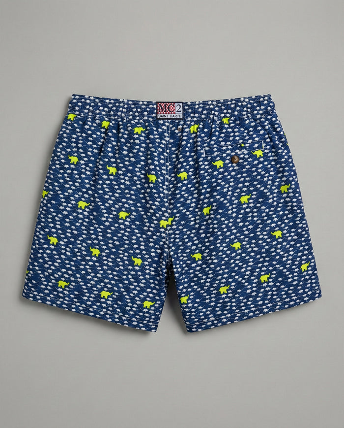 Costume Uomo Mc2 Saint Barth | Stampa Elefanti & Topolini Mc2 Saint Barth