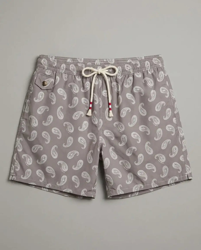 Costume Uomo Beige MC2 Saint Barth | Stampa Paisley Mc2 Saint Barth