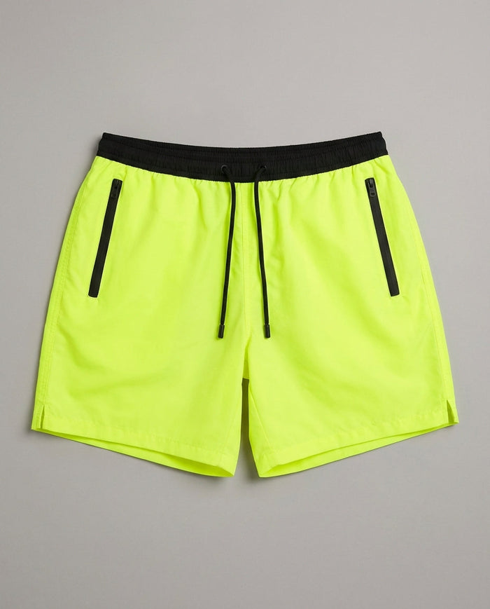 Costume Uomo Mc2 Saint Barth | Zip Giallo Fluo Mc2 Saint Barth