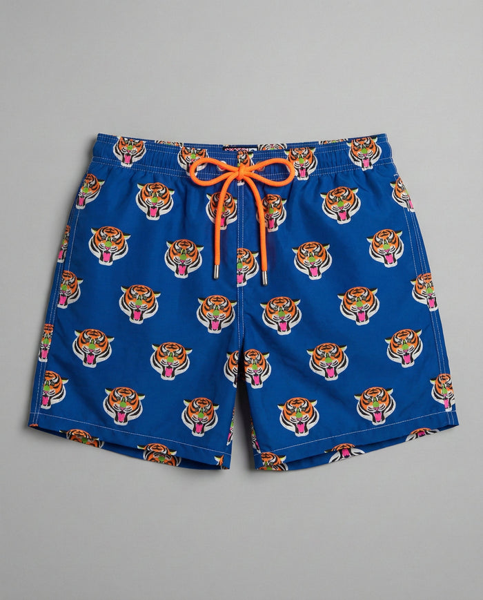 Costume Blu Uomo Mc2 Saint Barth | Stampa Tigre Mc2 Saint Barth