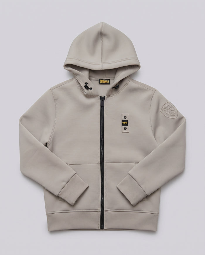 Felpa con Cappuccio Blauer Kids beige da bambino 8 anni – fronte