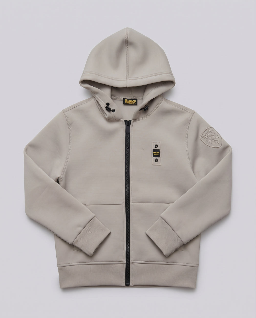 Felpa con Cappuccio Blauer Kids beige da bambino 8 anni – fronte